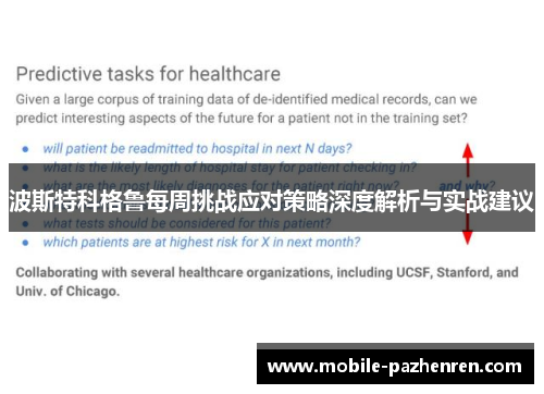 波斯特科格鲁每周挑战应对策略深度解析与实战建议